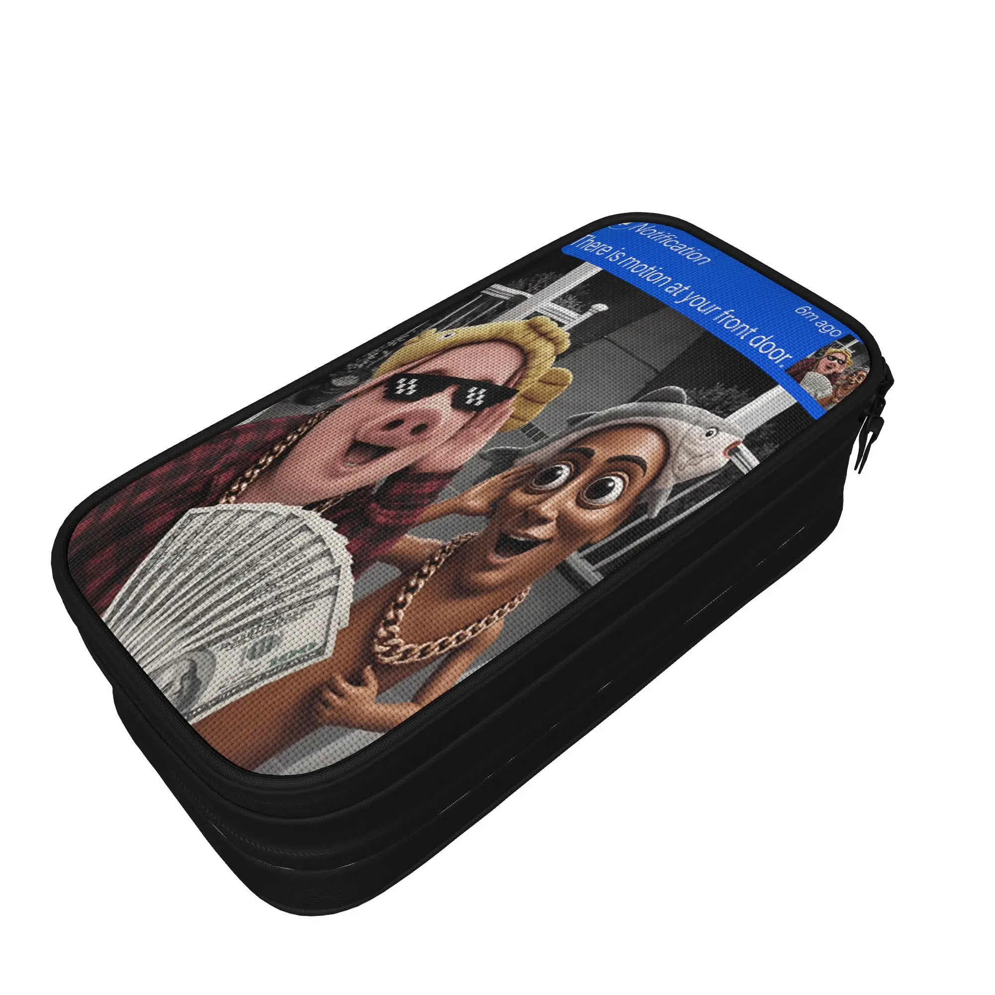 Lovely Pencil Case Motion at Your Front Door Tung Tung Tung Sahur John Pork Pencil Box School Pencil Cases School Supplies