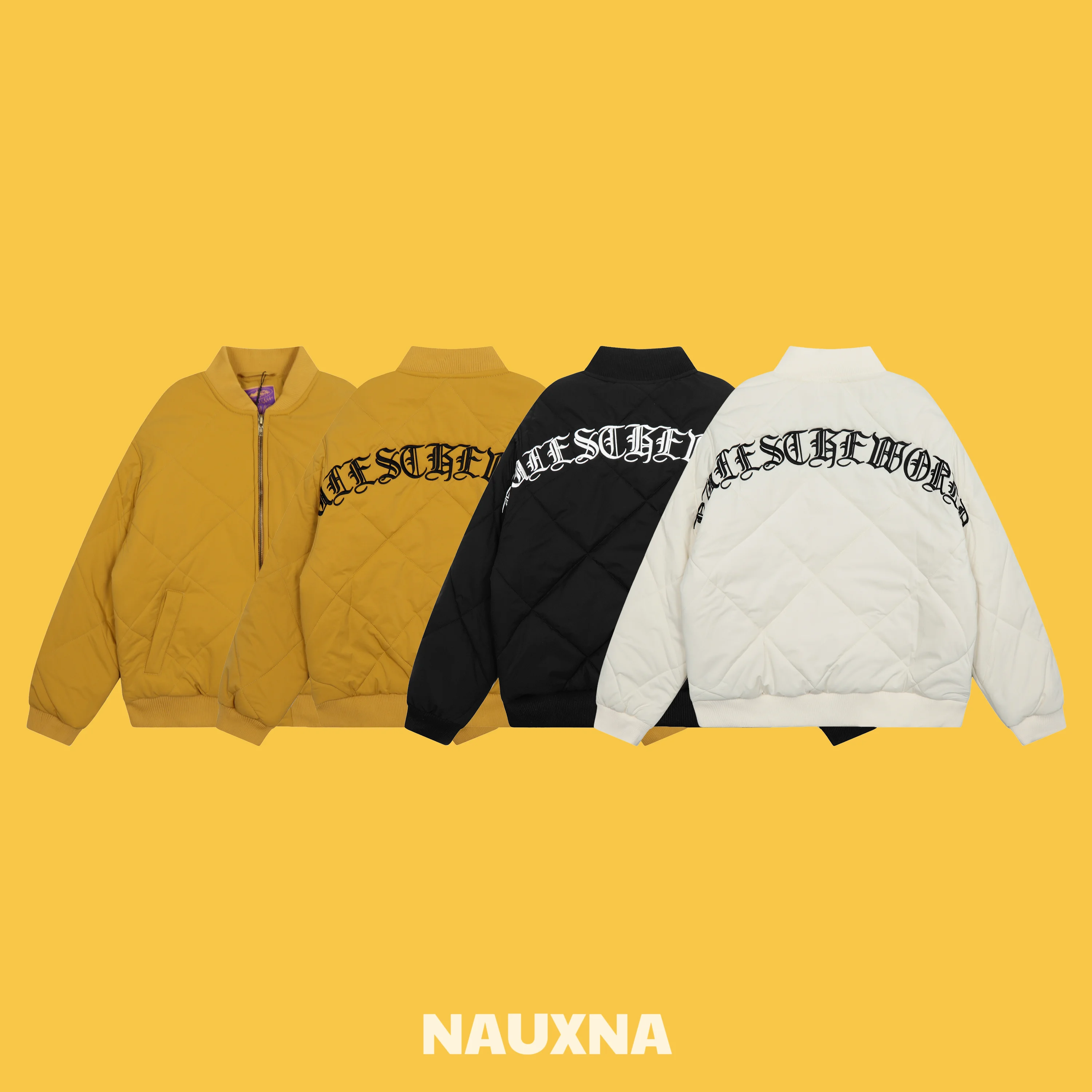 

Хлопковое джинто American Sle Thiened с вышивкой, свободное зимнее пальто-стойка с ромбовидным воротником, модное молодежное пальто