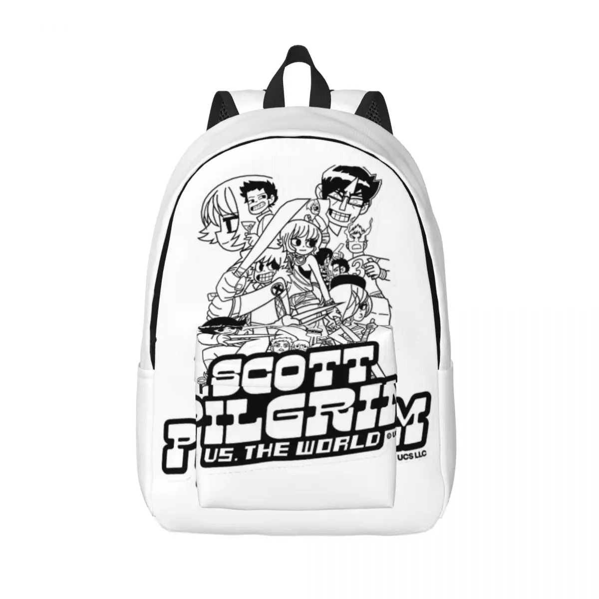 Scott Pilgrim Characters Backpack Elementary High College School Student Bookbag Men Women Canvas Daypack Hiking