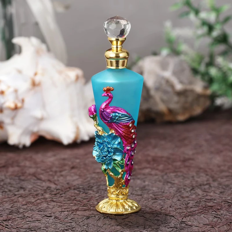 

Style 18ml flat perfume bottle with spray cap for beauty cross-border essential oils