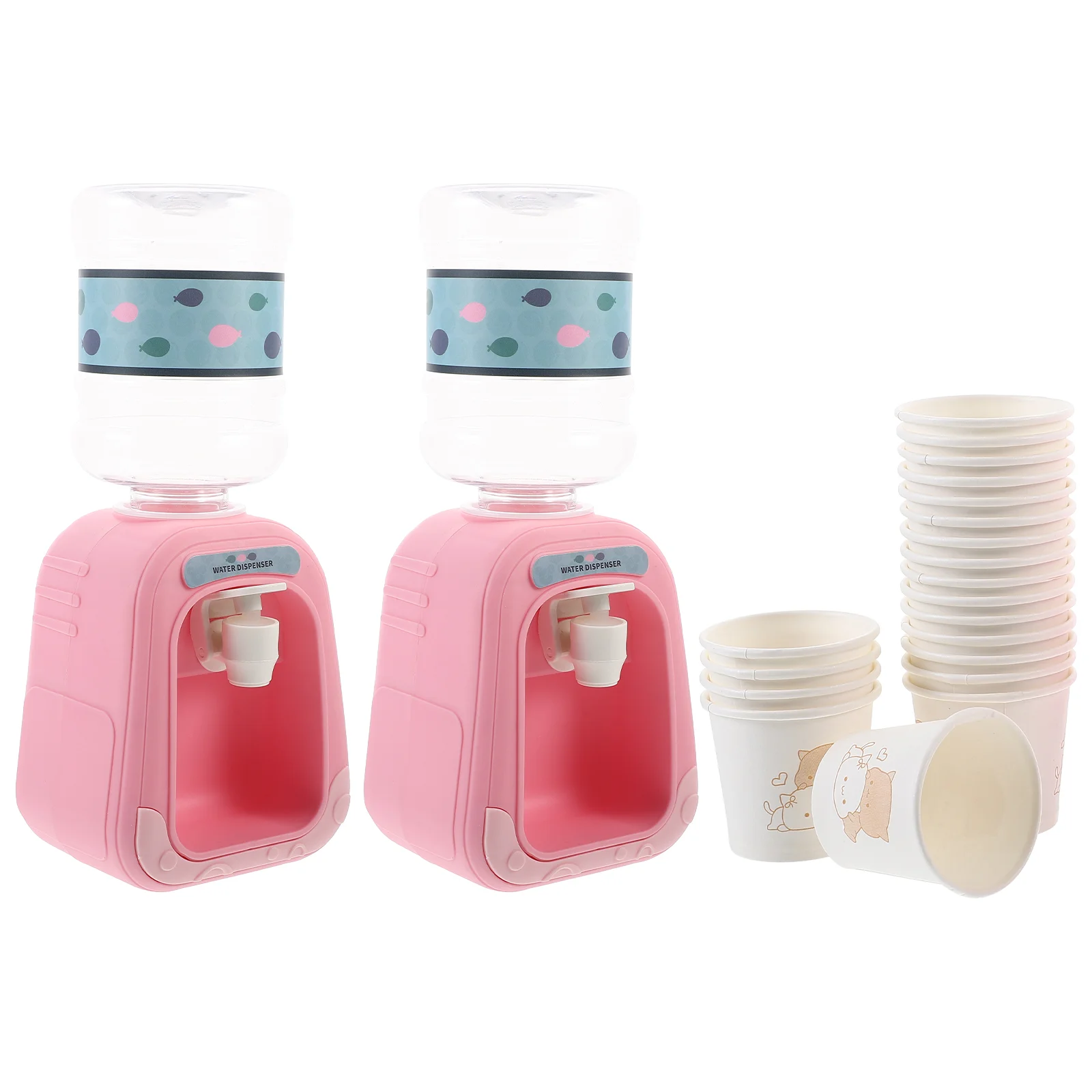 Mini appareil de cuisine distributeur d'eau, petit refroidisseur de bureau pour enfants, jouet rose pour chambre à coucher, tout-petits