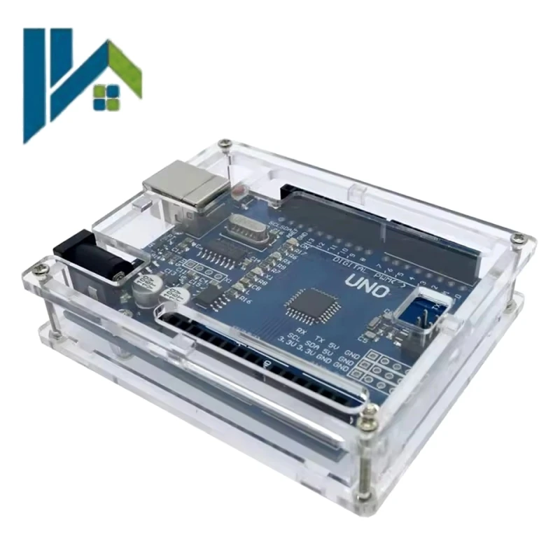 UNO R3 Development Board Acrylic Case Transparent DIY Enclosure Protective Shell For UNO R3 Learning Board Box