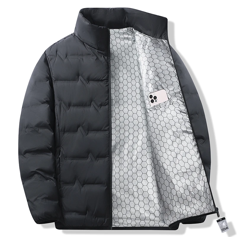 Winter Men White Duck Down Jacket Coat Men Waterproof Windproof Warm Loose Jacket Man Multi Pocket Ultralight Windbreaker Jacket