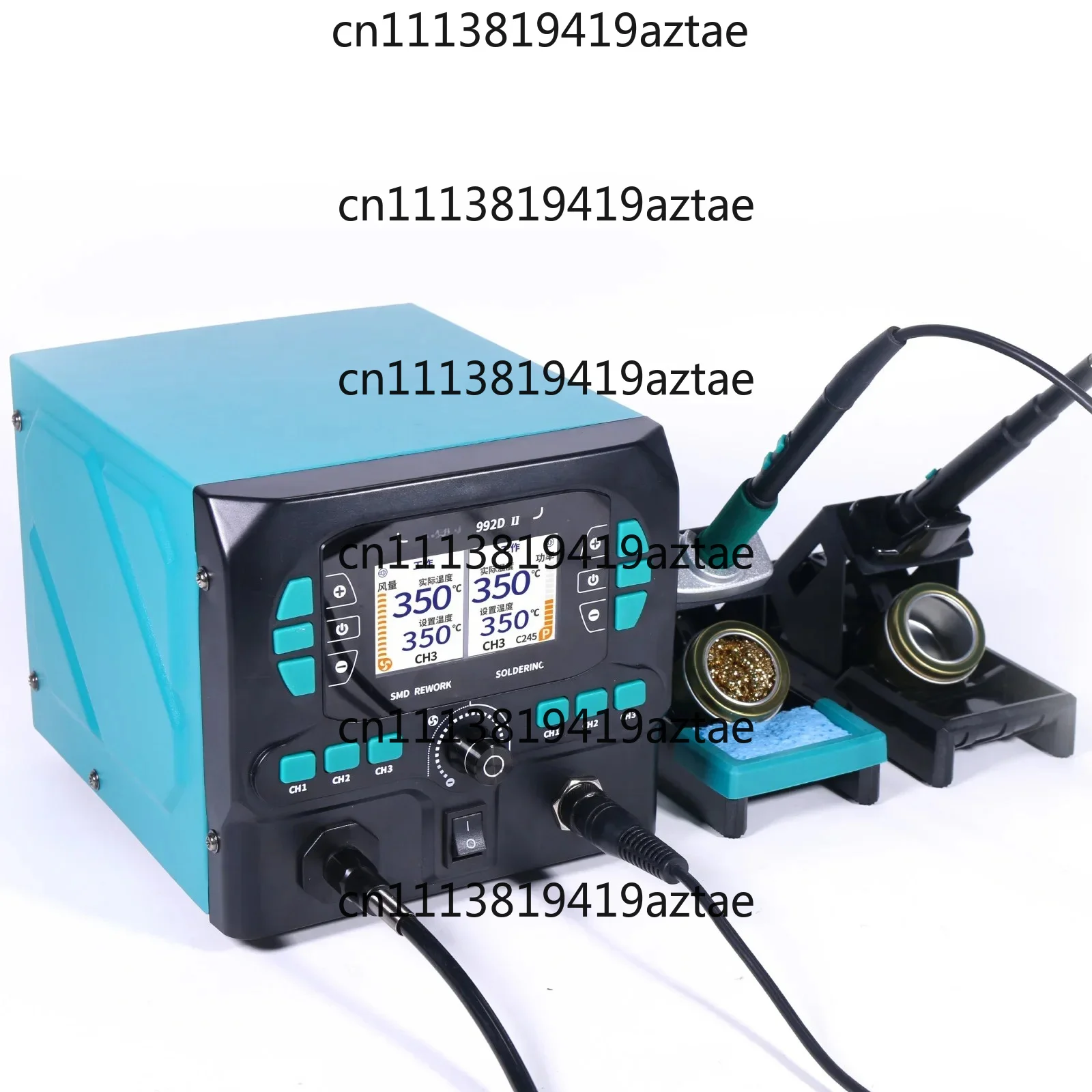 2 In 1 Precision Repair Station Model 992D-II Dynamic LCD Hot Air Tool Matched C210 Soldering Iron