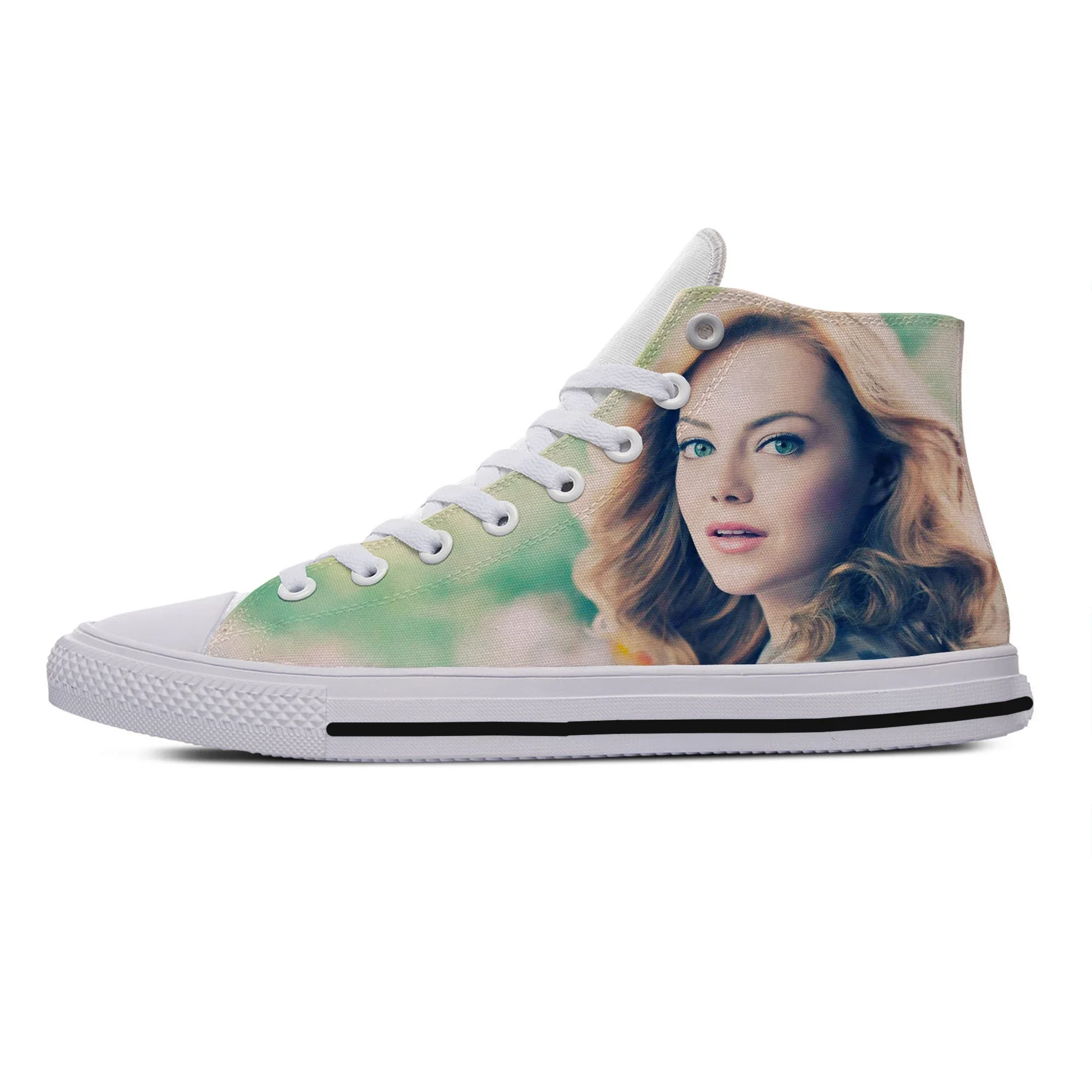 Hot Cool Latest Emma Stone Leisure Shoes Lightweight Man Woman Fashion Breathable Comfortable Canvas Shoes Latest Board Shoes