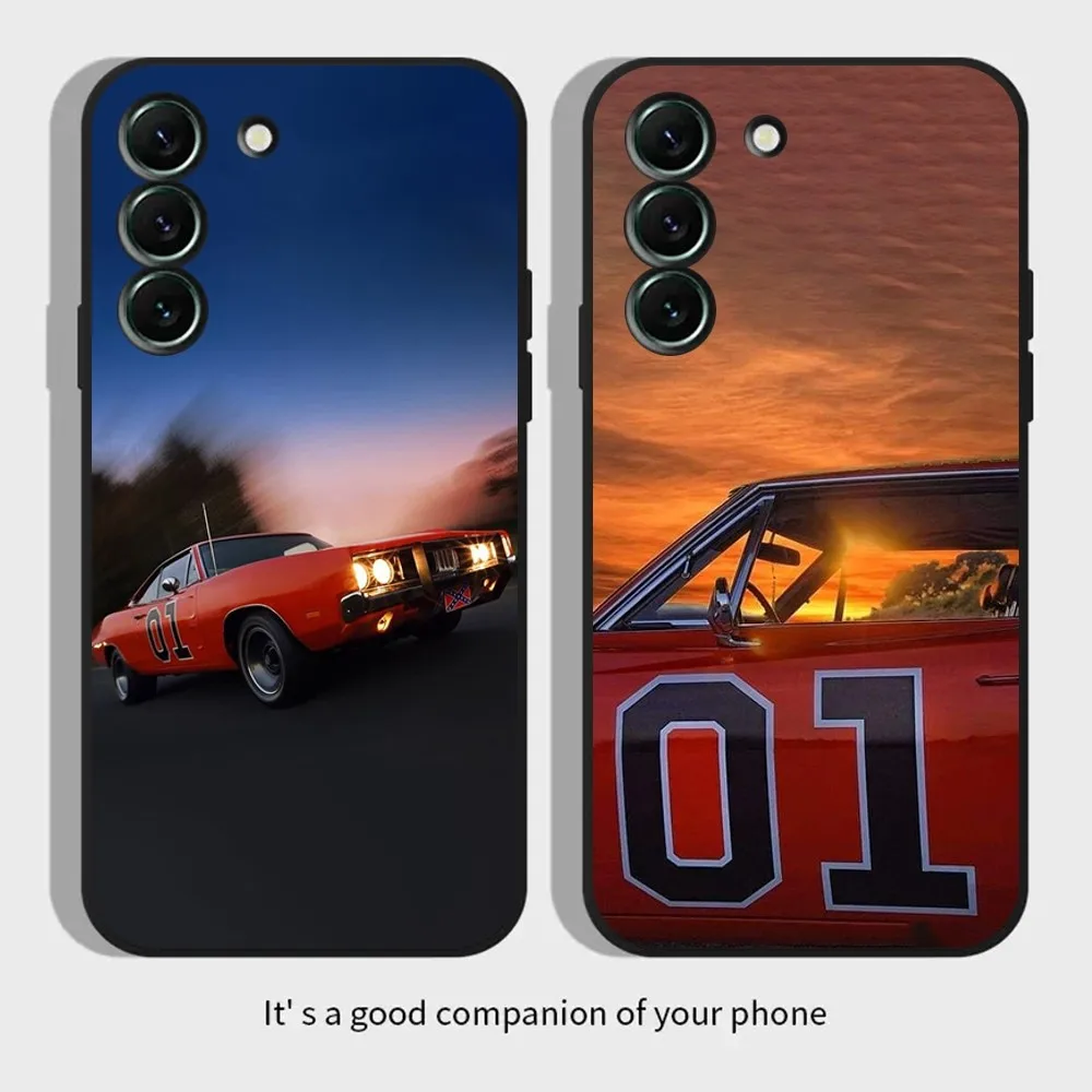 General Lee 01 Dukes Of Hazzard Phone Case for SamsungS24,S23,S22,S21,S20 Ultra Pro S10,S30Plus,20 Ultra Black Cover