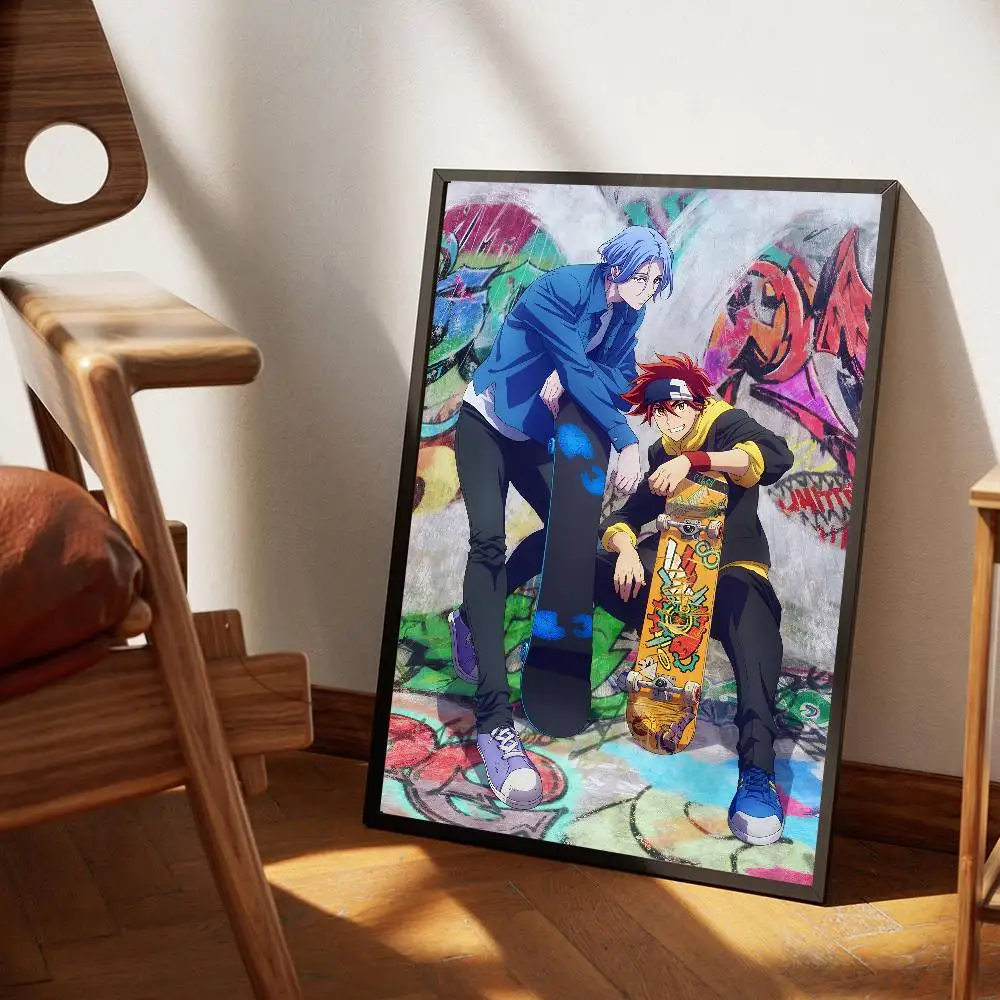 SK8 Anime Poster Arte autoadesiva Adesivo de papel à prova d'água Café Casa Bar Decoração de parede de sala