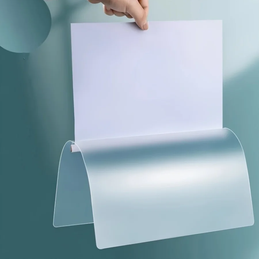 A4 Transparent Water Drop Pull Rod Clip Folders, Thickened Exam Report Organizer, Office Paper Document Storage Stationery