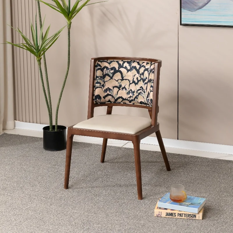 كرسي طعام خشبي بتصميم عصري إسكندنافي من الخشب الصلب كرسي مقهى هيروشيما الياباني من خشب الجوز