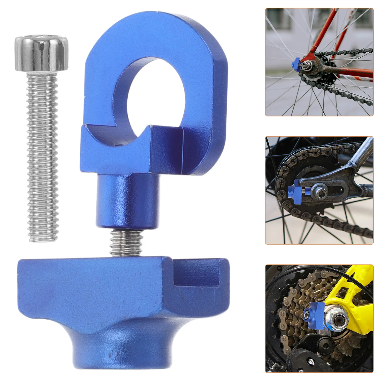 Bicycle Single Speed Chain Tensioner Durable Compact Portable Smooth Riding Chain Adjuster Replacement for Mountain Bikes