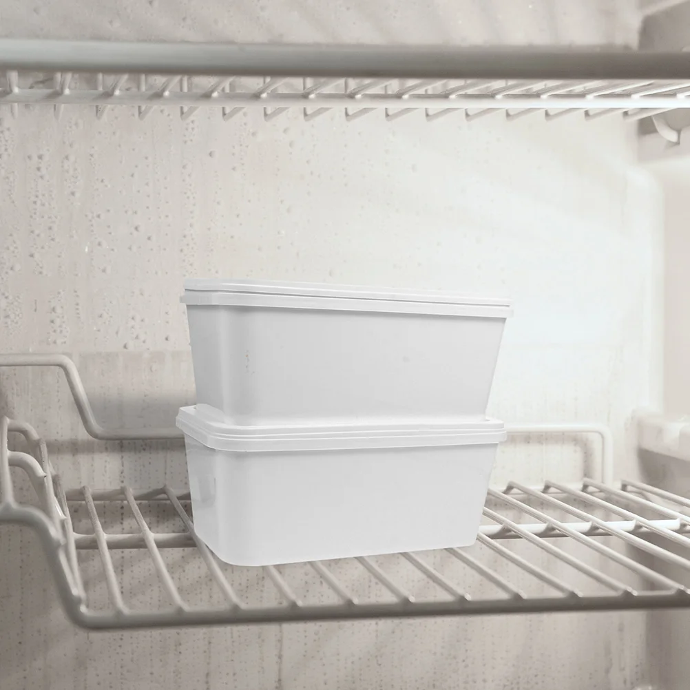 Ice Cream Box Freezer Containers Quart Food Preservation Storage Tubs PP Reusable Kitchen Sealed Dustproof Tub Container Dessert