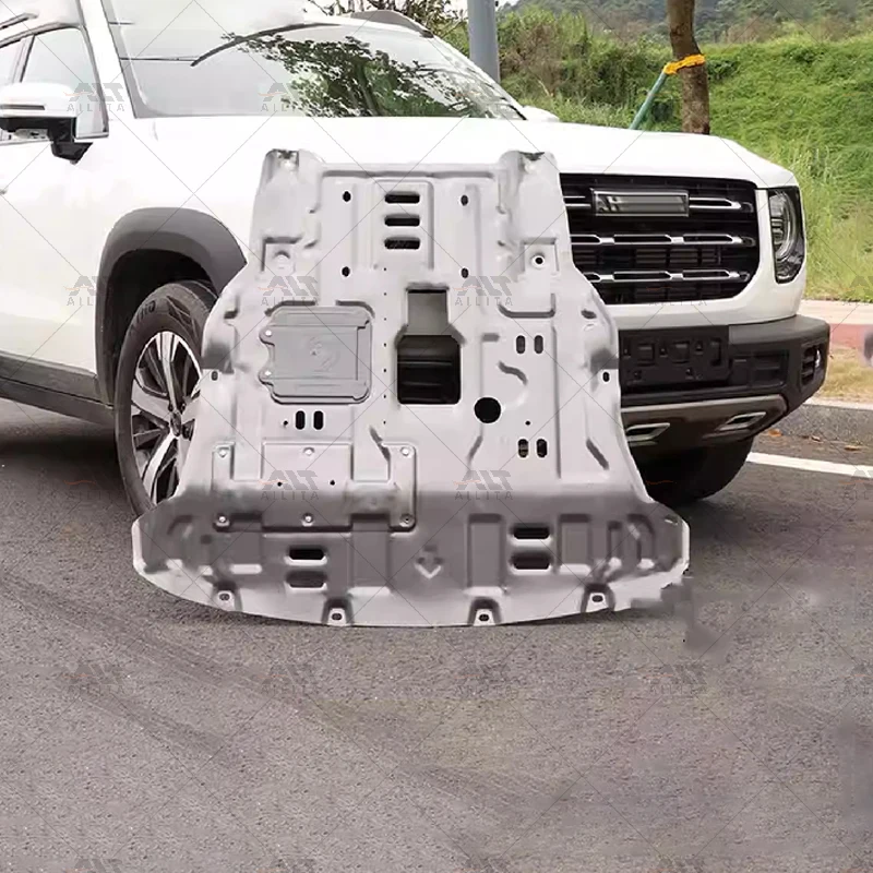 

Толстая защита радиатора двигателя, защита шасси, защитная пластина днища для аксессуаров Haval Dargo 2020-2024 гг.