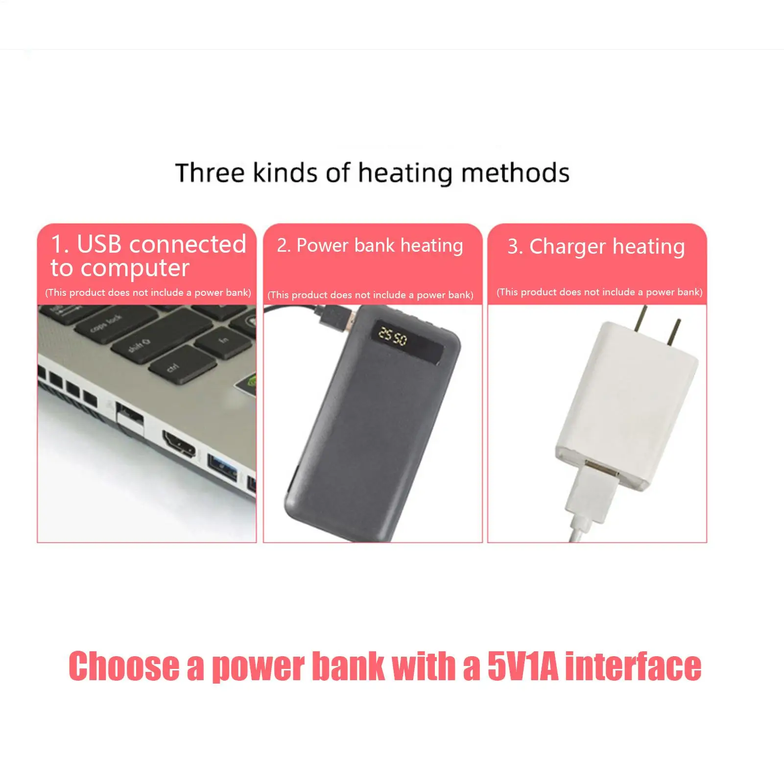 Guantes calefactables con calefacción USB, manoplas térmicas de invierno con pantalla táctil, resistentes al viento, impermeables, para mujeres y hombres, para correr al aire libre