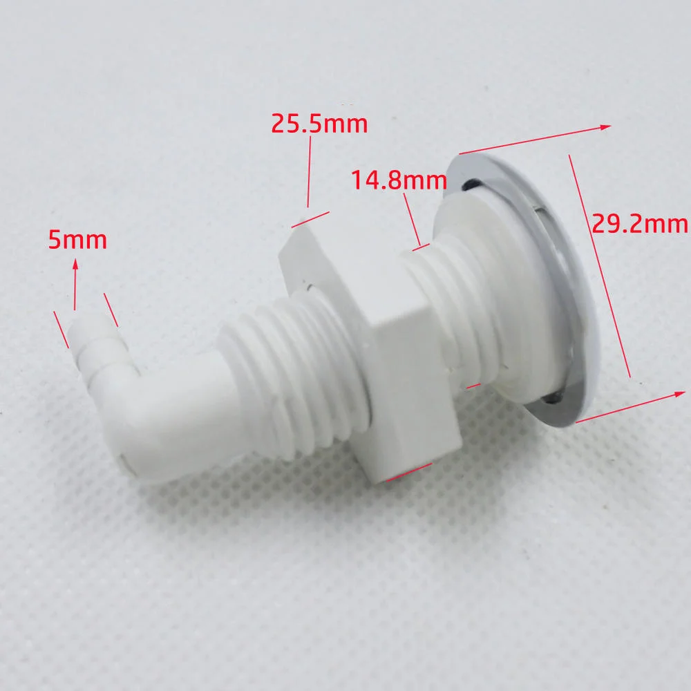 5mm Nozzle 30mm Cover Twisted Teeth Bow Bubble Nozzle Chromed Cap PVC Base Hot Tub Air Jet Massage Bathtub Accessories