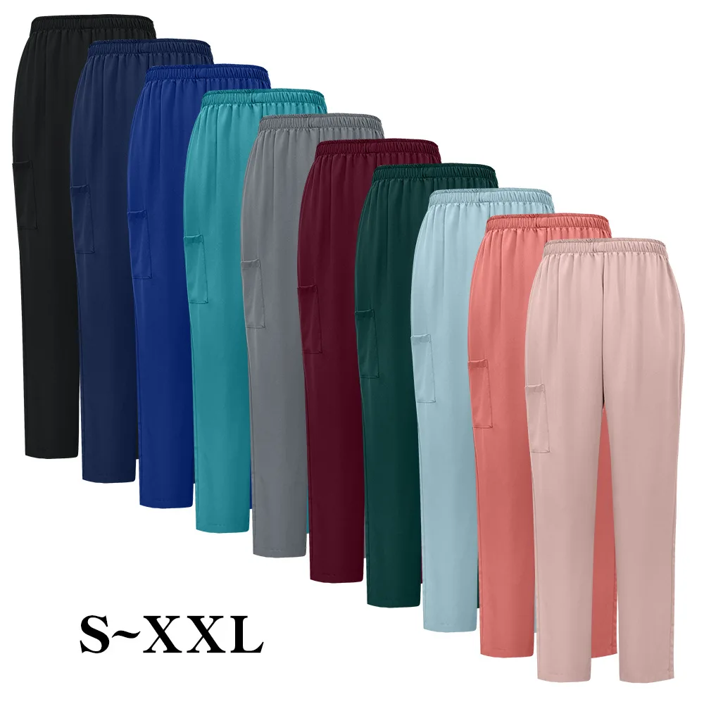 

Thin Home Pajamas Pants Pink Blue Green Elastic Waist Sleeping Pants