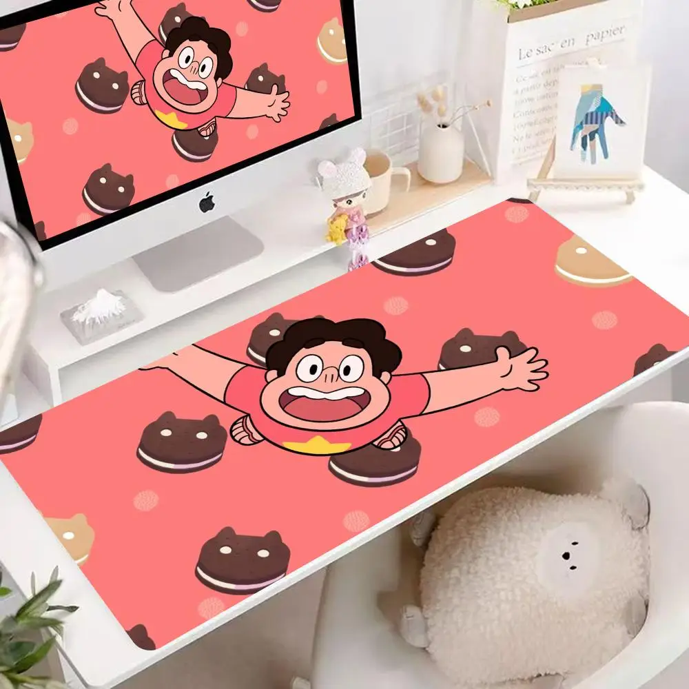 Steven Universe Anime Mouse Pad 90x40CM Non-Slip Gaming Mouse Pad Gamer E-Sports Mouse Mat Game Mechanical Keyboard XXL Desk Mat
