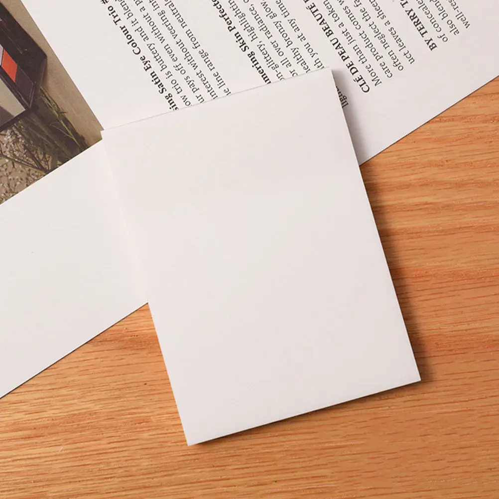 

5Pcs Waterproof Clear Pads Tear Resistant Reusable Transparent Memo Sheets for Students Teachers Office Workers