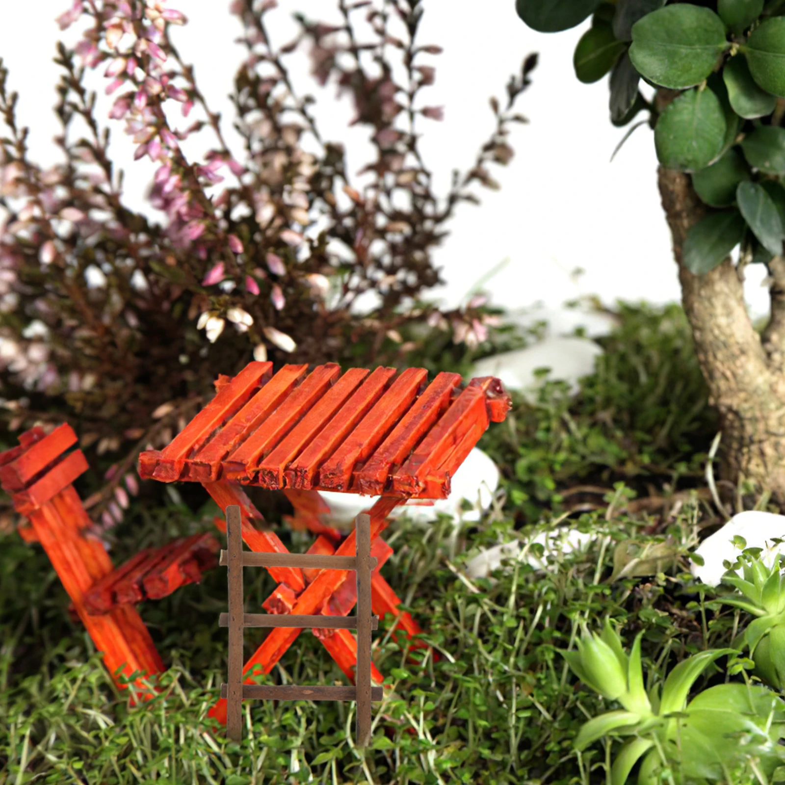 

2 шт., миниатюрная лестница из ротанга с микропейзажем для Diy, сказочный сад, песок, садовый орнамент, сцена, аксессуары для рукоделия, декоративная ступенька