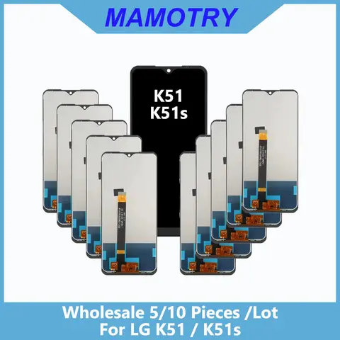 Wholesale 5/10 pieces / Lot Original-self-weld For LG K51s LMK510EMW LCD Display Touch Screen Digitizer Assembly For LG K51