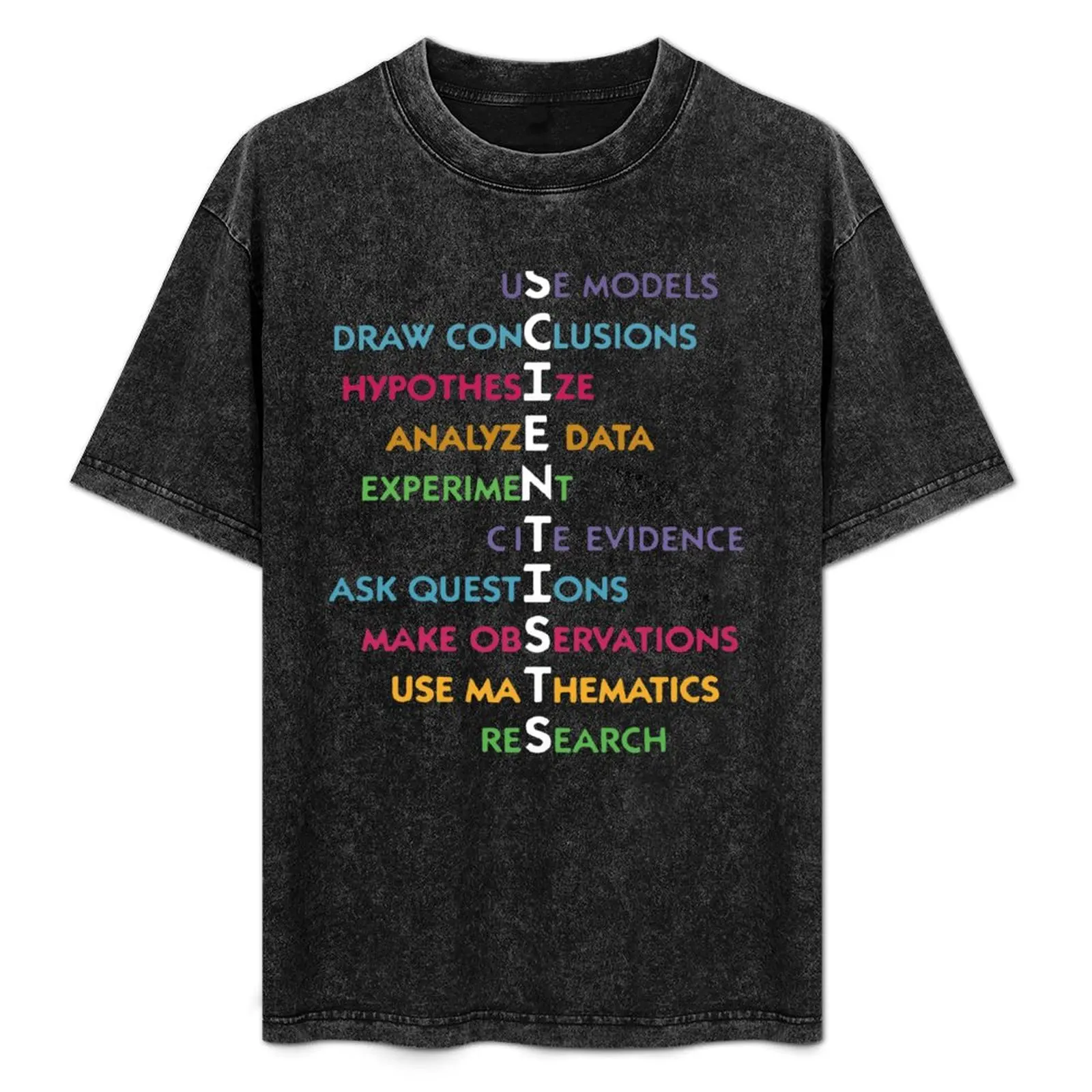Funny Scientist Crossword Puzzle T Shirt Gift for Women Men Science Lovers T-Shirt Work Short Sleeve Cotton Top