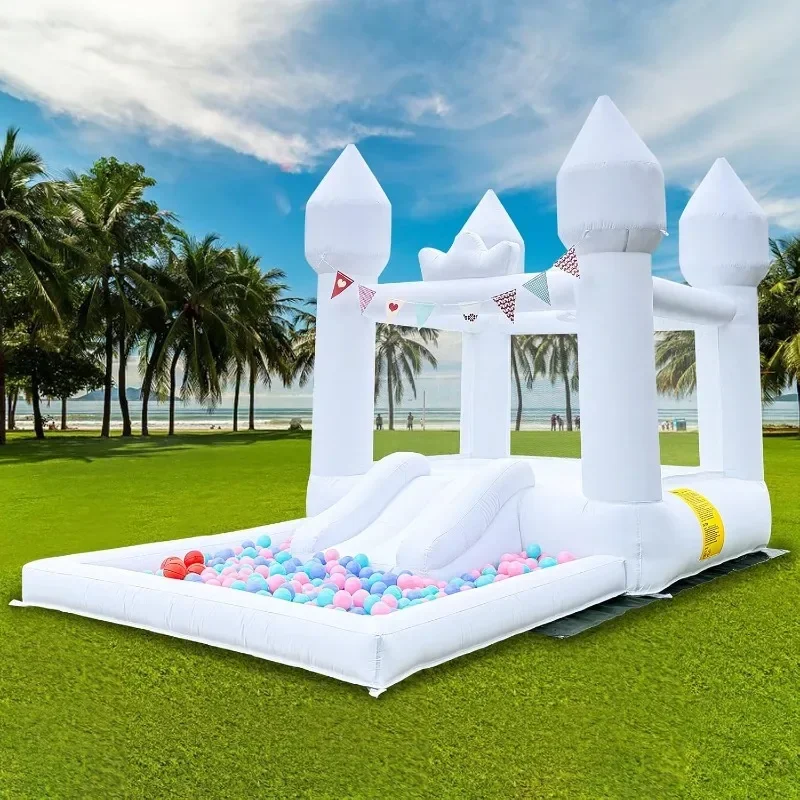 

Inflatable Bounce House Slide Pool Jumper Large Bouncy Castle Wedding Decorations for Kids and Adult Outdoor Birthday Party