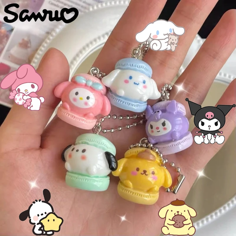 New Fashion Trend Kawaii Sanrio Helloes Kittys High Quality Perforated Resin Pendant Kuromi Melody Cinnamoroll Kuromi Accessorie