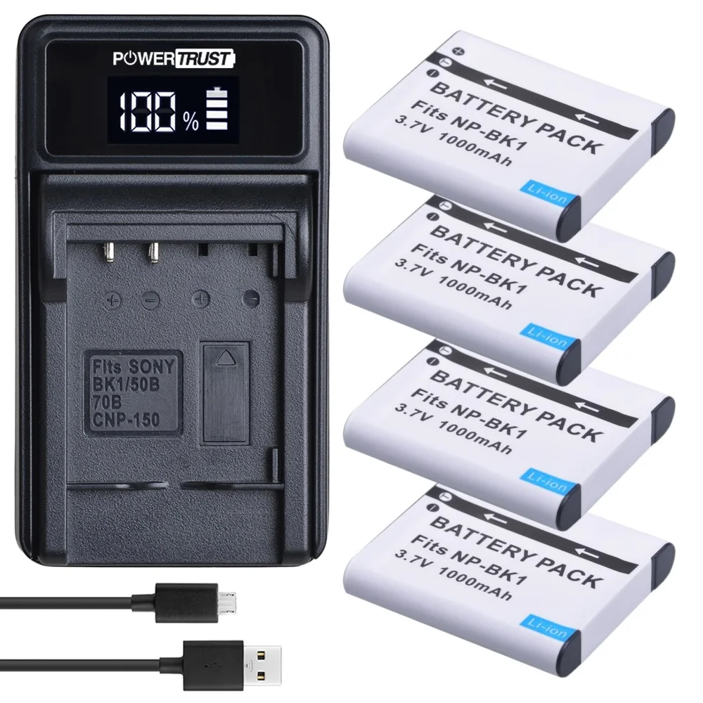 

Camera Battery / Charger NP-BK1 for Sony DSC-S750 S780 S950 S850 S980 W180 W190 W370