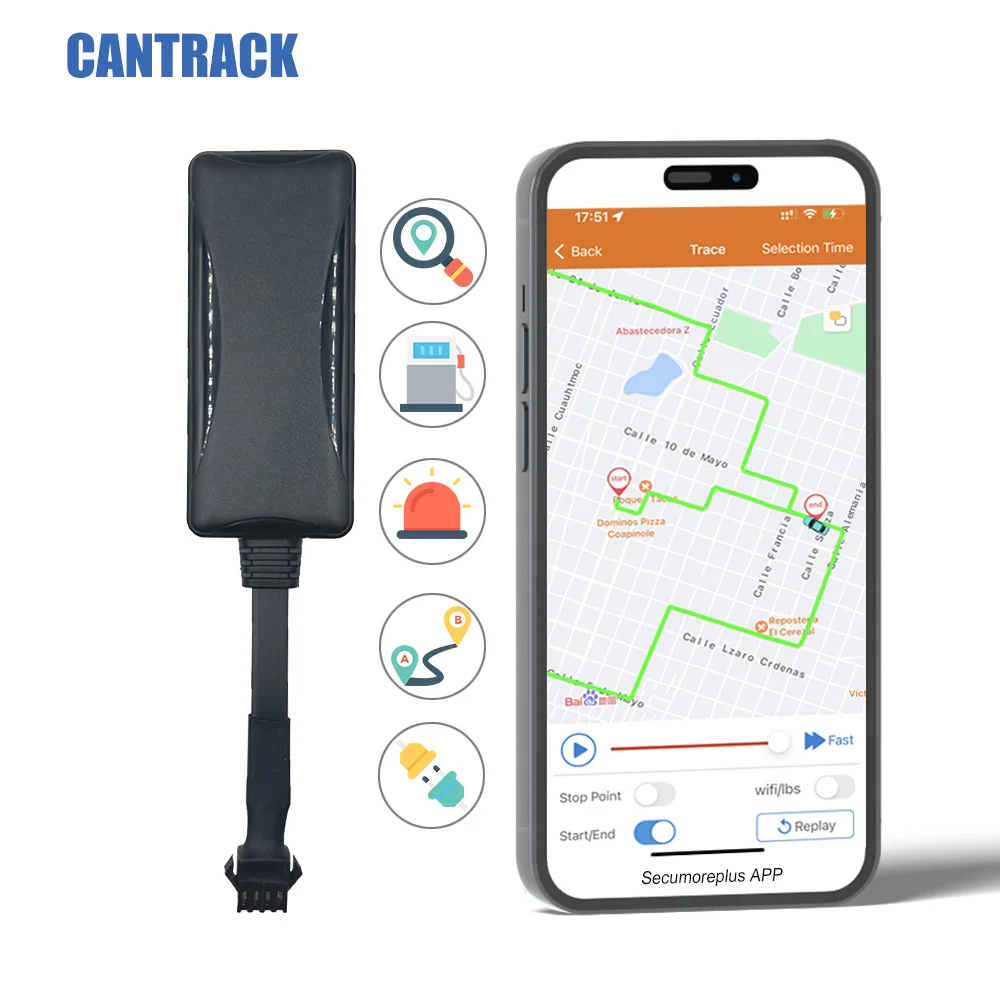 Rastreador gps 4g con monitor de voz gps basico opcional de 4 u 8 pines o localizador de rastreador multifuncional