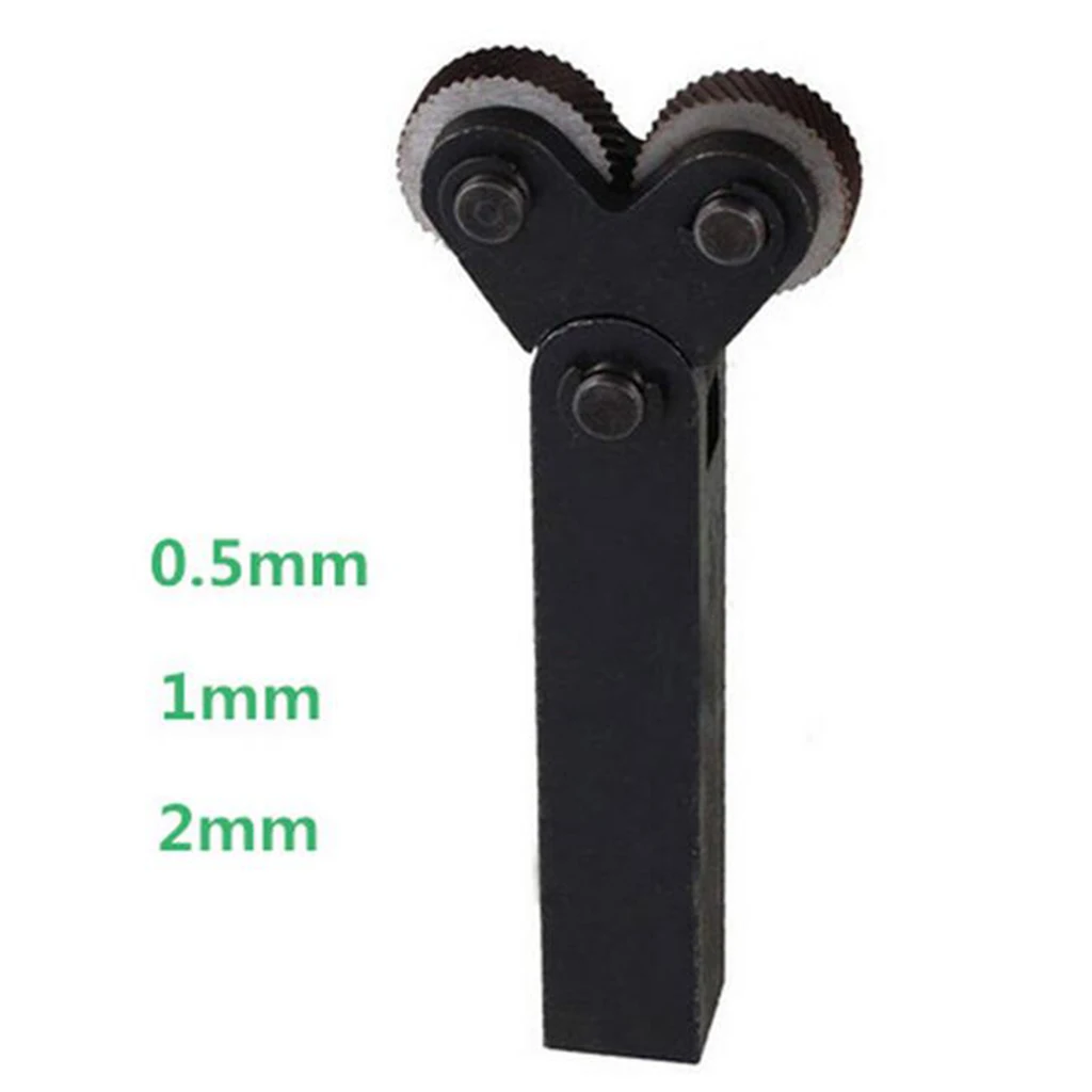 Wear Resistant Steel Knurler Tool Diagonal Linear Wheels Set Knurling Kit 0.5mm 1mm 2mm Pitch for Hand Tool Upgrades