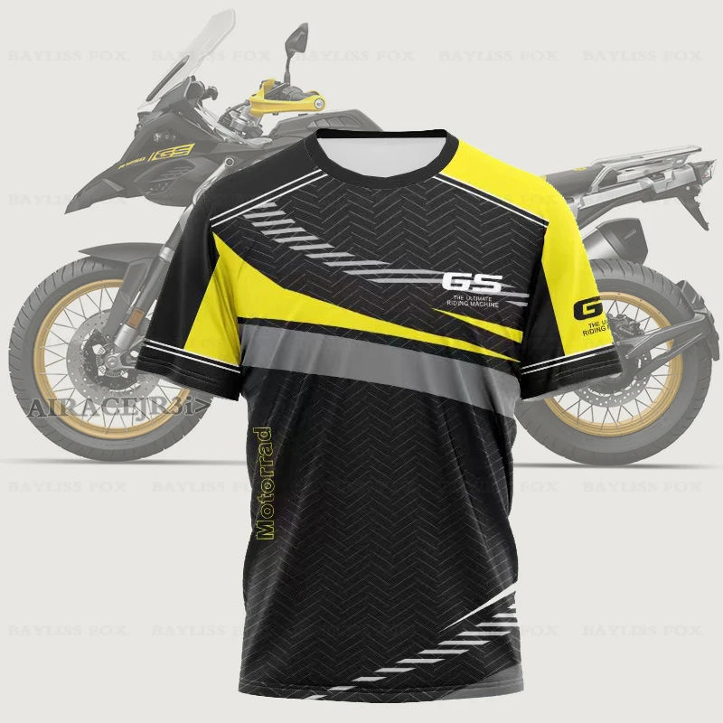 2025 Summer BMW R1250 G310 F750 F850 GS T-Shirt Motorcycle Waterbird Motorcycle Racing Adventure Racing Ride Quick Dry Y2K