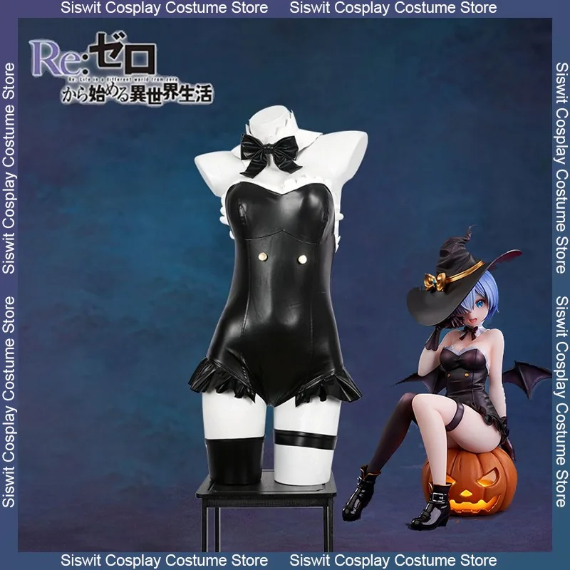 

Rem Bunny Cosplay Costume Anime Re Life in A Different World From Zero Sexy Black Uniform Full Set Carnival Party Dress Up Women