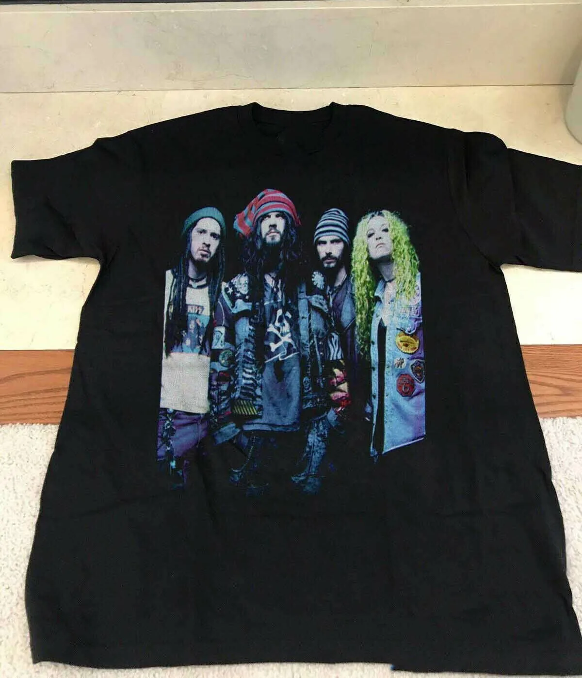1996 WHITE ZOMBIE KMFDM MINISTRY DANZIG PRONG T-Shirt Black Men S-5XL VE014