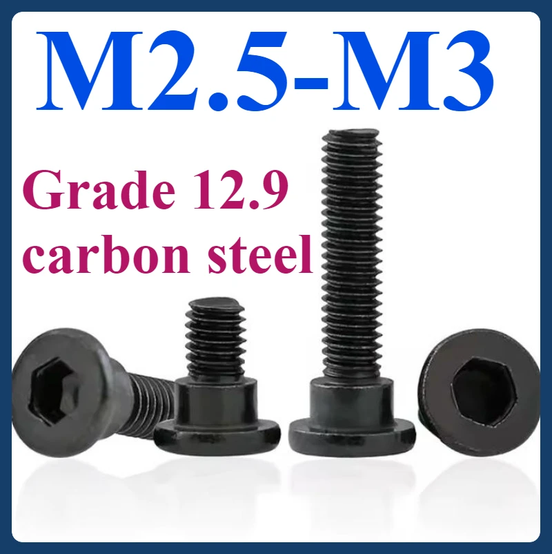 

12.9 Black hexagonal small plug screw type shoulder pressure plate positioning screw screw M2.5-M3