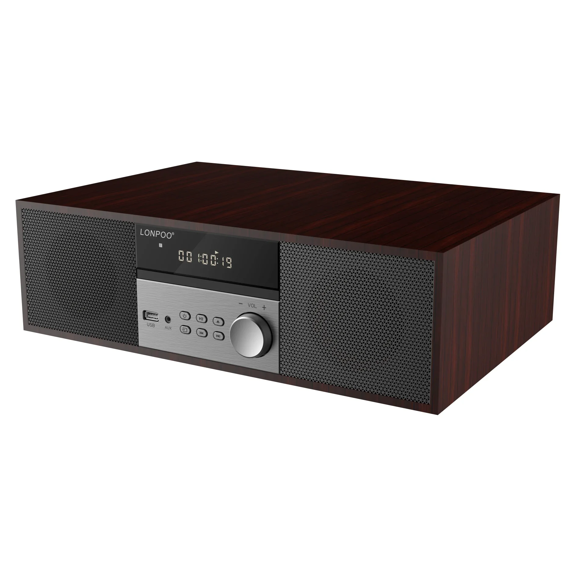 

High Sound Quality HiFi Audio System Home Audio System CD Player Hi-Fi Mini Stereo System with BT/USB