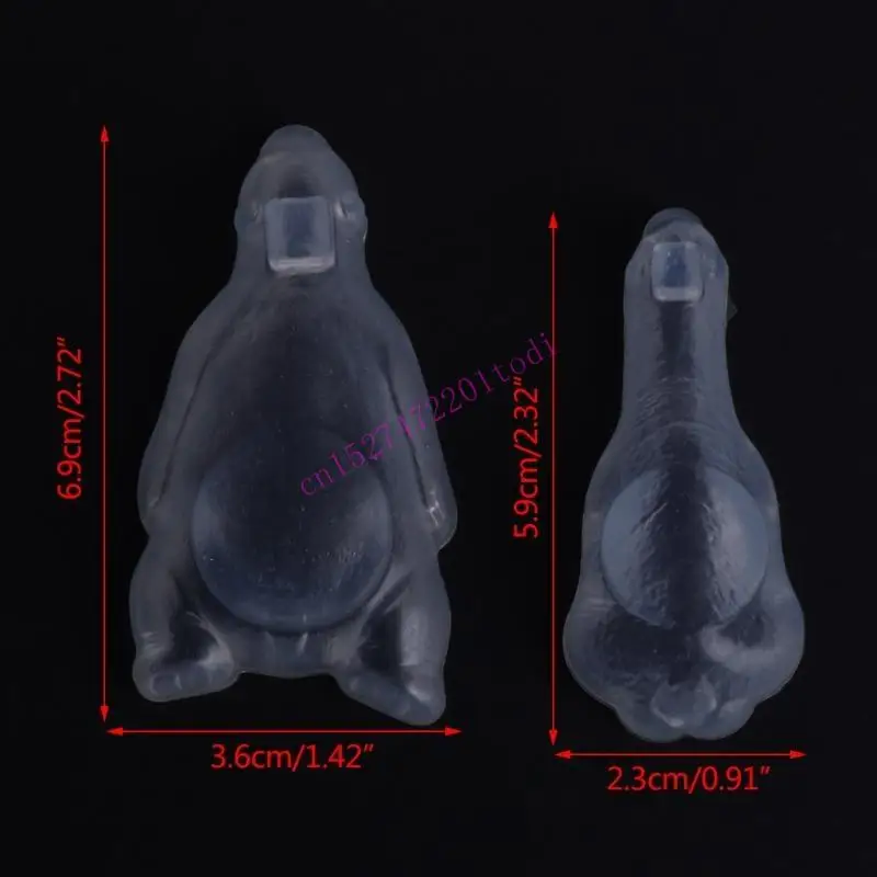 

M76B DIY Crystal Epoxy Resin Bear Silicone Molds for Handmade Ornaments Plaster Jewelry Kids Keychain Mould