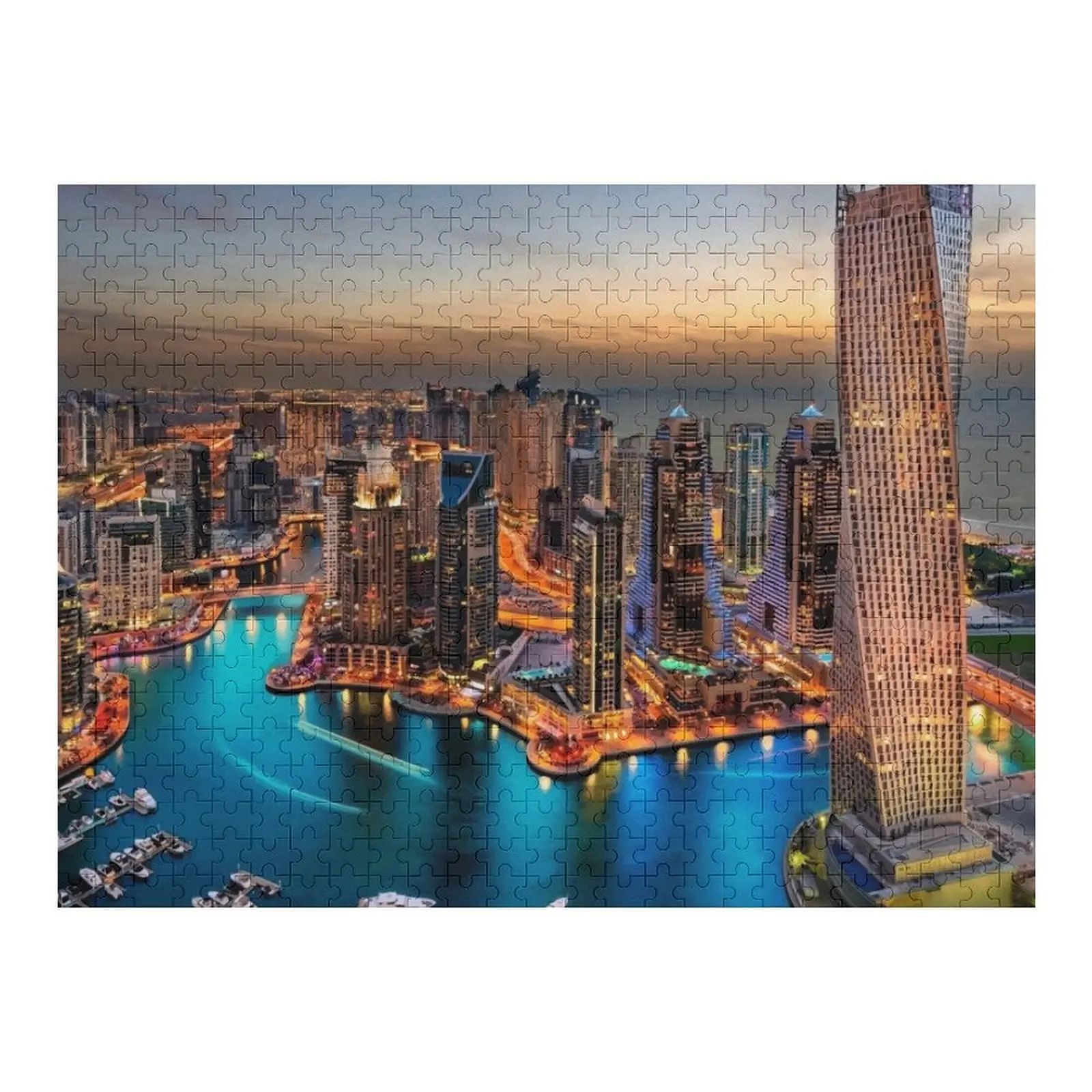 

Головоломка с городским искусством Дубая Персонализированная головоломка с персонализированным именем