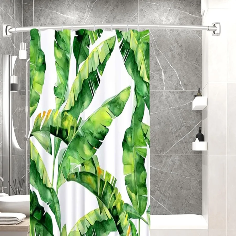 Nickel Curved Shower Curtain Rod3576 Inches Adjustable Splicing Design Curved Shower Rods Round Shower Curtain Rod Rust Proof S