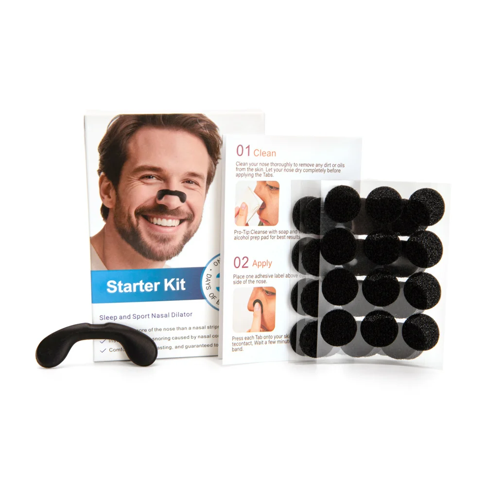 Dilatadores Nasales, Kit de Inicio para la Respiración Durante el Sueño, Tiras Nasales de Velcro, Tiras Anti-ronquidos para la Nariz, Parches Nasales para Aumentar la Circulación de Aire y Reducir los Ronquidos - Image 6