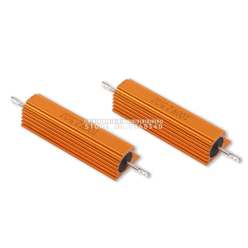 ตัวต้านทานแบบลวดพัน RX24 ตัวเรือนอะลูมิเนียม กำลังไฟ 50W 100W ความต้านทาน 0.01R ~ 100K 1 6 8 10 20 200 500 1K 10K โอห์ม มีสินค้าในสต็อก