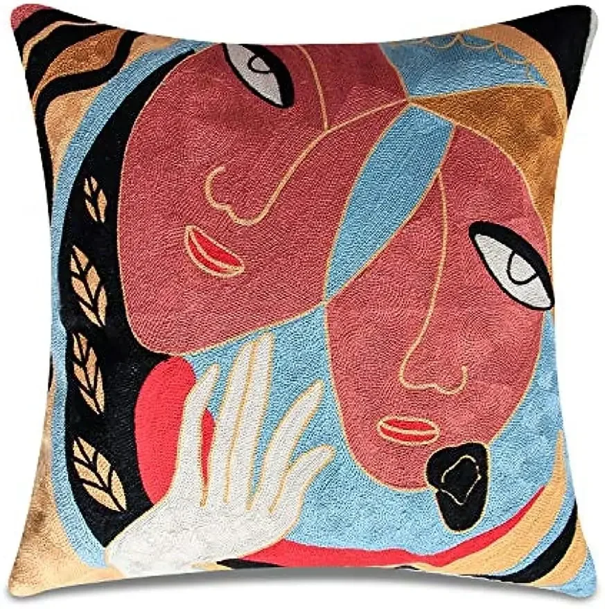 Short Plush Pillow Cover 45 X45 Outdoor Cushion Cover Decorative Sofa Home  Autumn decoration