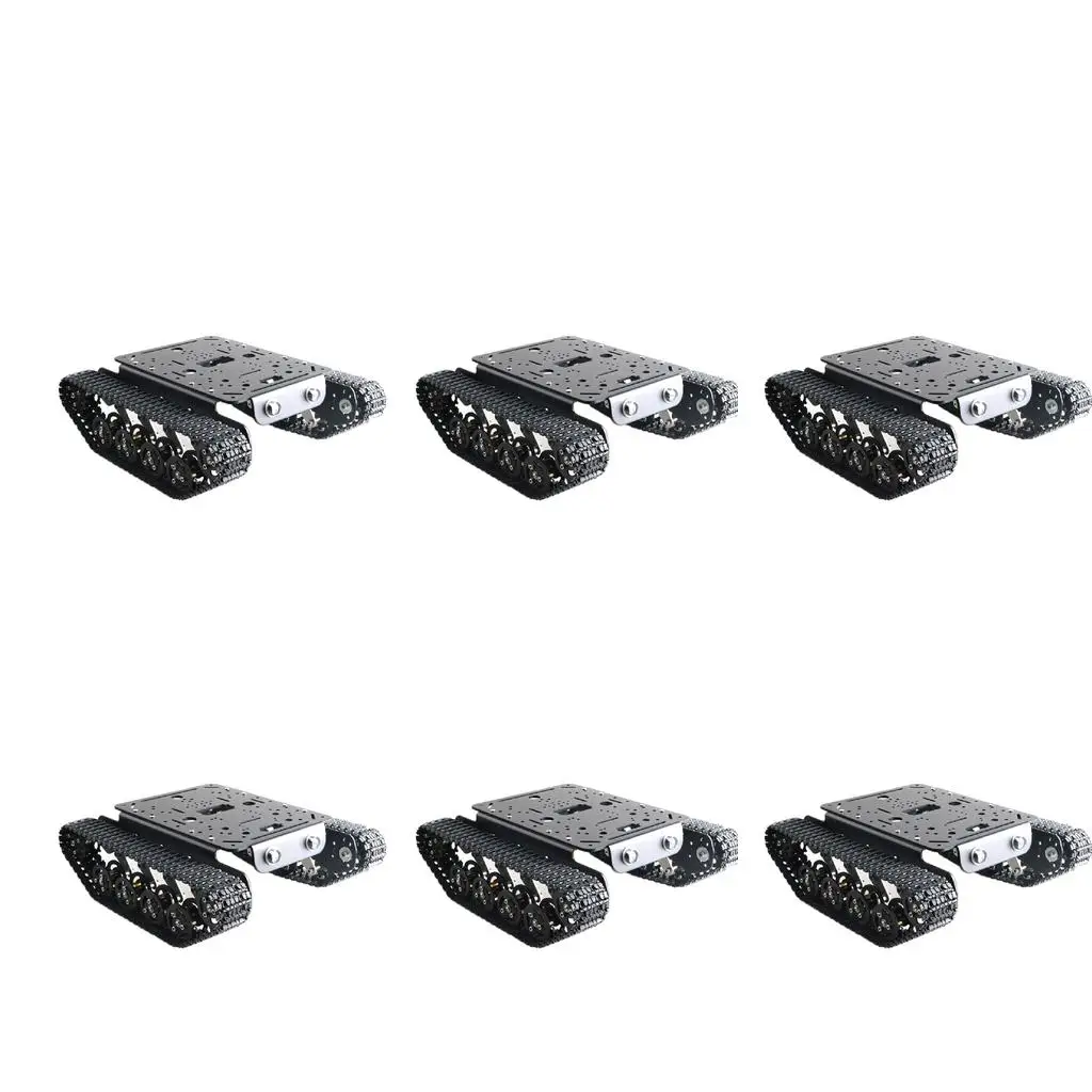 Smart Robot Tank Chassis Aluminum Alloy Tracks Educational Model for Robotics Learning