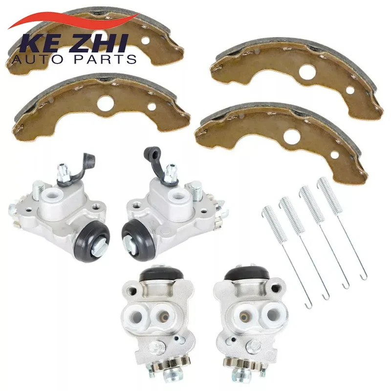 45330-HN0-A01 Front Left Right Brake Wheel Cylinders All Four with Brake Shoes for Honda TRX400FW TRX450 Fourtrax Foreman