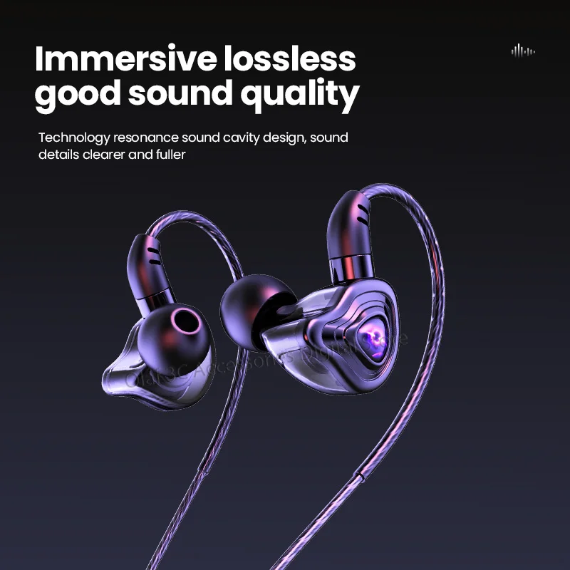 OLAF DAC 유형 C/3.5mm 헤드폰 유선 이어 버드 핸즈프리 헤드셋 게이머 HiFi 9D베이스 스테레오 이어폰 케이블 이어폰 (스마트 폰용)