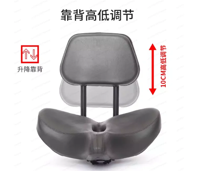 

Сиденье для электросамоката с подголовником, ультраширокое полое сиденье для трицикла, комфортное мягкое кожаное водонепроницаемое седло для велосипеда