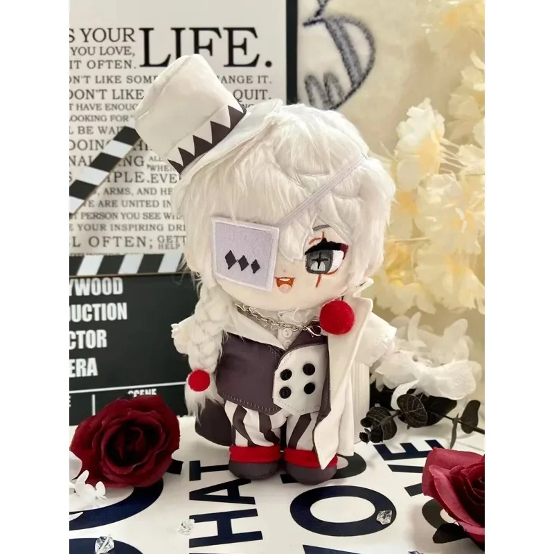 Stuffed Anime Bungou Stray Dogs Cotton Costume Doll Gogol Nikolai 20cm Cute Dress-up Plush Puppet Toys for Kid Adult Collectible