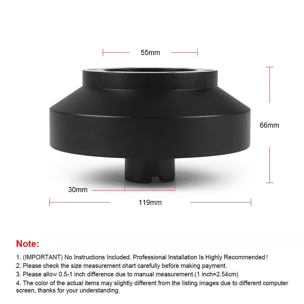 

SRK-131H Short Hub for Honda Civic S2000 Prelude CRV CRZ TSX RSX and SRS Resistors Quick Release