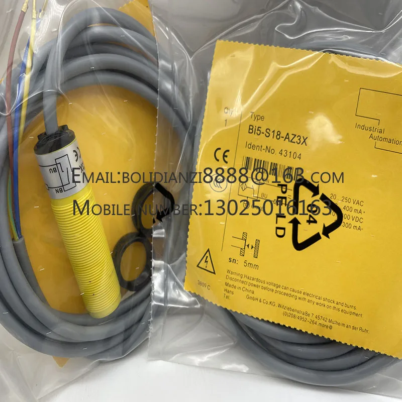 

The brand-new original sensor BI5-S18-AZ3X BI5-S18-AZ3X/S100 One year warranty in stock