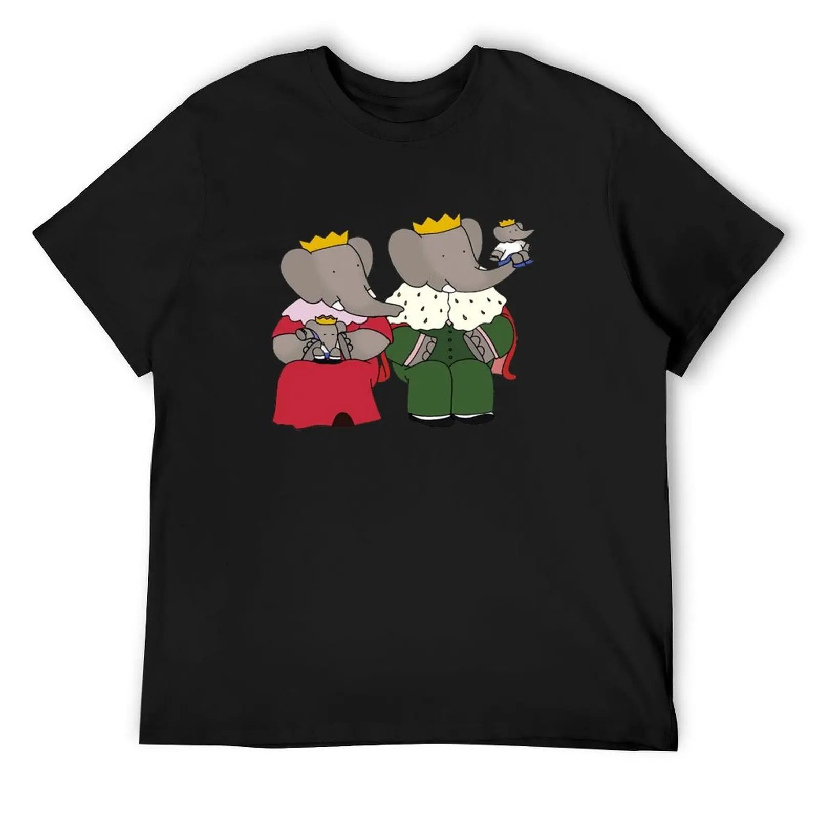 

Babar family T-Shirt baggy shirts blacks hippie clothes tops t shirts for men cotton