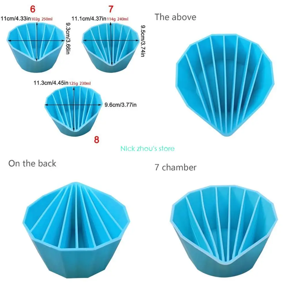 

E15E Injection Split Cup Art Pouring Cup 6/7/8 Channels Paint Pouring Split Cup