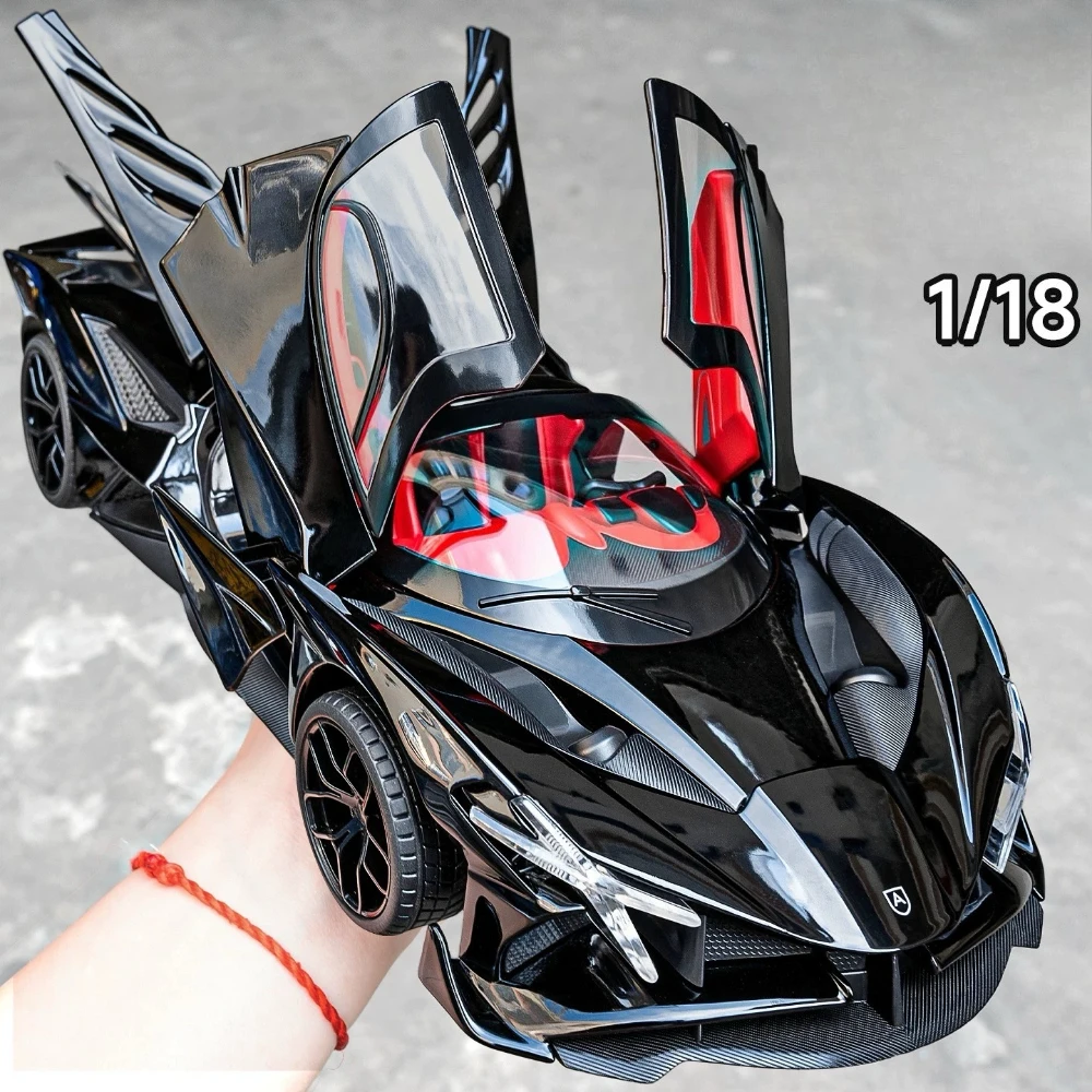 

1:18 Large Size Apollo EVO Prado Model Toy Car Metal Diecast Shock Absorption Doors Opened Vehicles Models Adults Collections